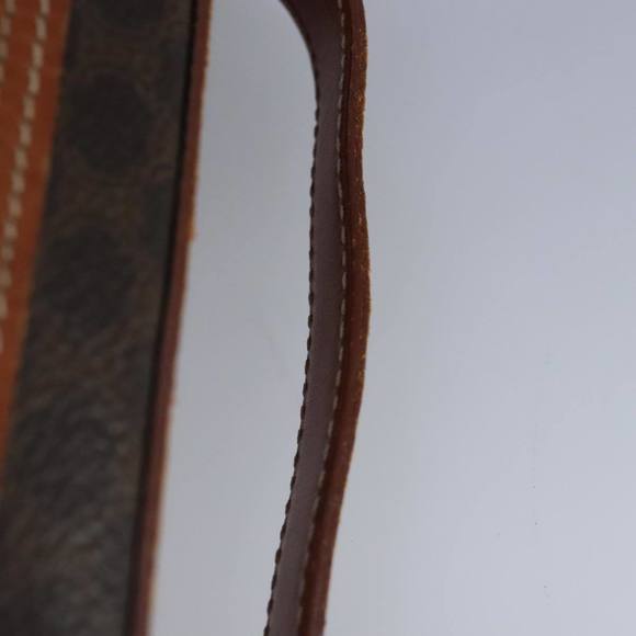 CELINE Macadam Canvas Hand Bag PVC Leather Brown Auth ar12788 - Picture 8 of 16